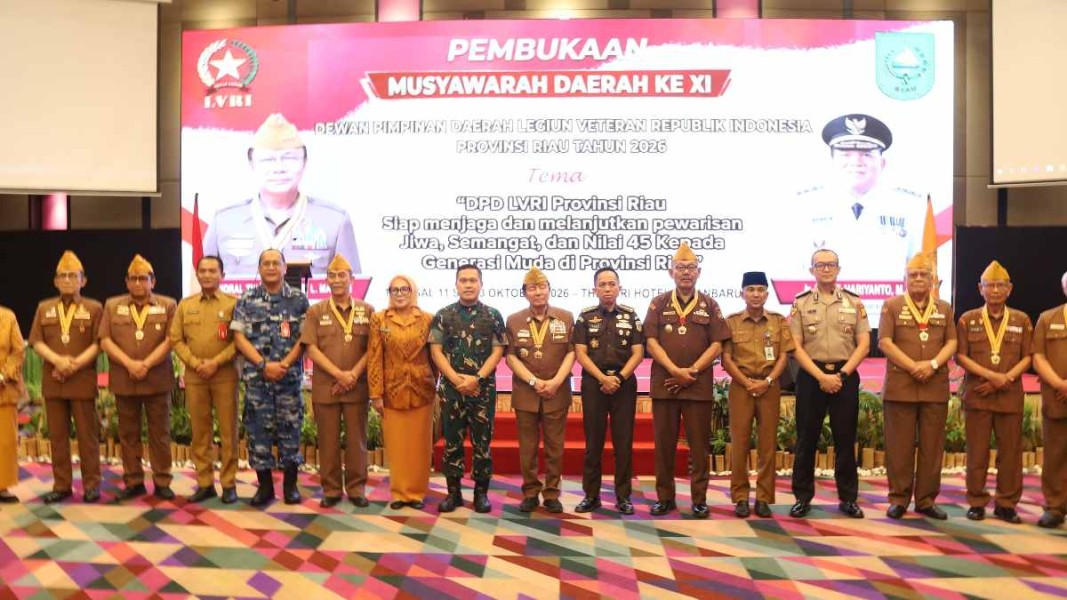 Pemprov Riau Komitmen Dukung Program Kesejahteraan Veteran LVRI