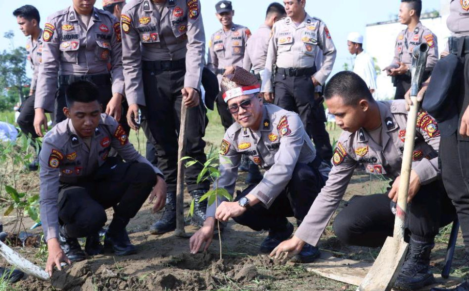 Lestarikan Negeri, Polres Inhil Akan Tanam 4.000 Bibit Pohon di Seluruh Kecamatan