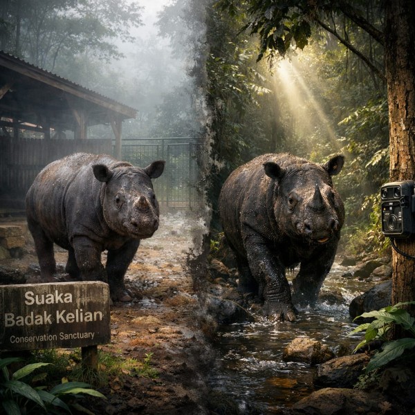 Badak Kalimantan di Ambang Punah, Dua Individu Masih Terpantau