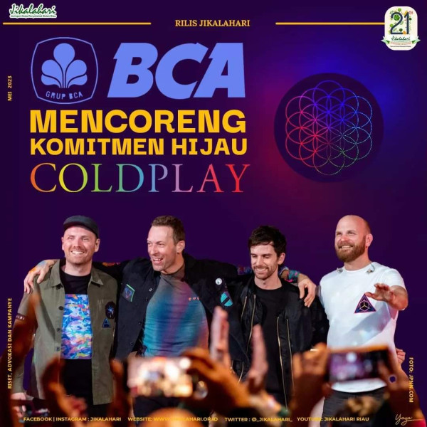 BCA Mencoreng Komitmen Hijau Coldplay