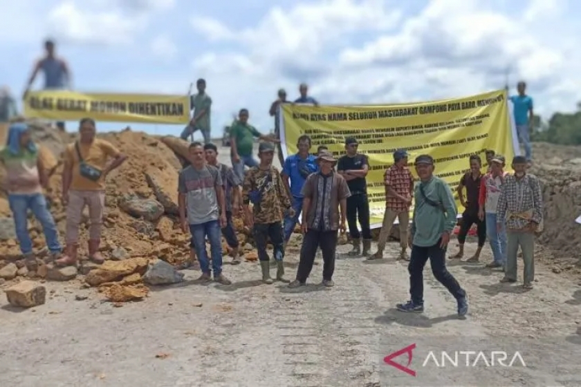 60 Ha Sawah di Aceh Barat Kehilangan Sumber Air akibat Tambang